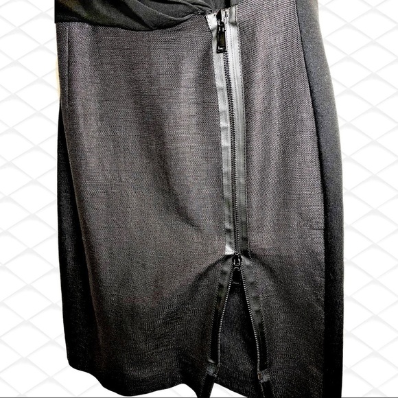 ELIE TAHARI Drayla Elegant Mixed Media Sheath Dress, Size 0 - Picture 6 of 12